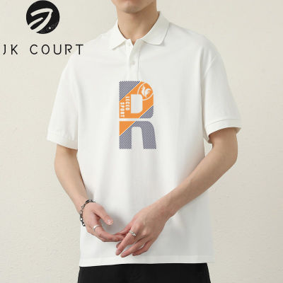 JK Court เสื้อโปโลแขนสั้นผู้ชาย,เสื้อผ้าแขนใหญ่วัยรุ่นและวัยกลางคนใหม่ฤดูร้อน