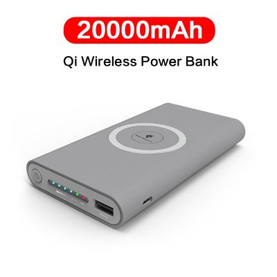 Wireless Power Bank Samsung Fast Charging 20000mAh Portable LED Display External Battery Pack for iPhone Xiaomi Huawei PowerBank ( HOT SELL) tzbkx996
