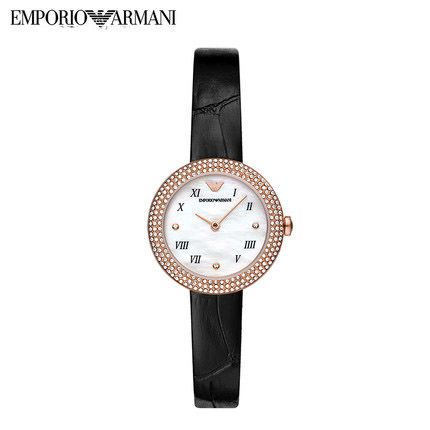 Armani แหวนดาวนาฬิกาหญิงแผ่นดิสก์ขนาดเล็กสาวของขวัญ Emporio Armani