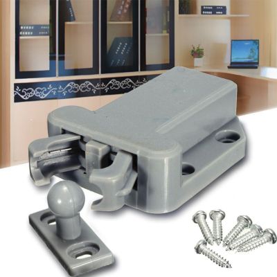 【hot】✻  Gray/White/Brown Push To Beetles Magnetic Cabinet Door Stop Drawer Closer Damper Buffers With Screws
