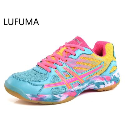 LUFUMA รองเท้าวอลเลย์บอลมืออาชีพผู้ชายสำหรับทุกเพศรองเท้าระบายอากาศป้องกันความชื้นกีฬาผู้หญิงผ้าตาข่ายสวมใส่-รองเท้าผ้าใบทนทานไซส์35-45