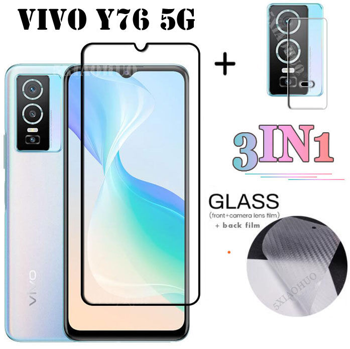 vivo-y76-5g-ฟิล์มกันรอยกระจกนิรภัย-ป้องกันหน้าจอกระจกนิรภัย-ฟิล์มติดกล้อง-ฟิล์มด้านหลังฟิล์มติดเลนส์กล้องสำหรับ-vivo-y76ฟิล์มกระจกนิรภัย