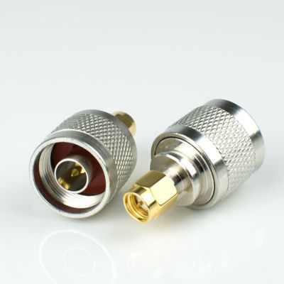 N Male Plug to SMA Male Plug Straight RF Coaxial Connector Adapter Electrical Connectors