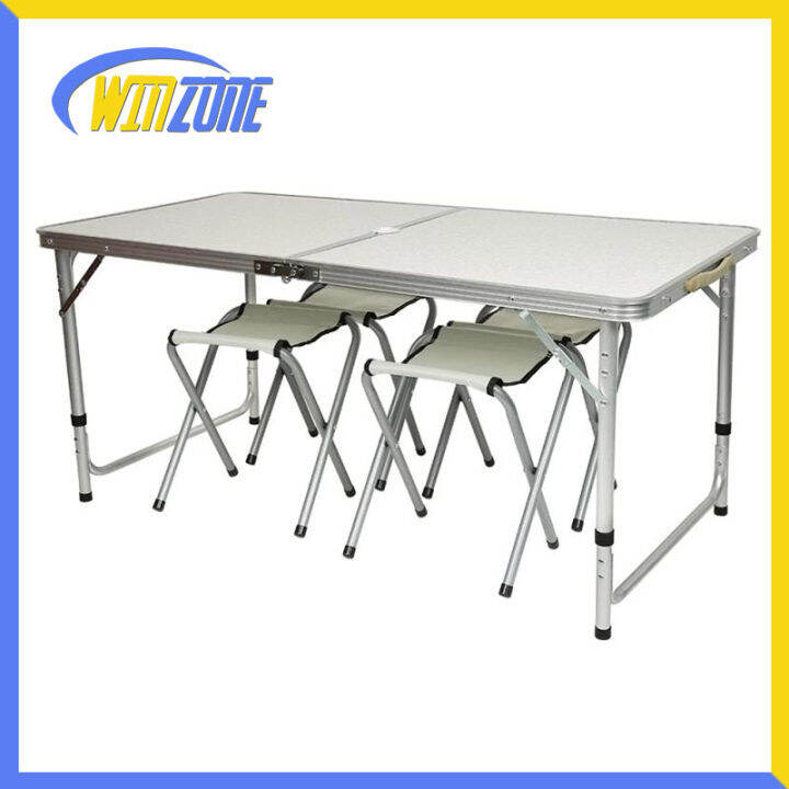 Outdoor Folding Table Chair Foldable Camping Aluminium Alloy Picnic