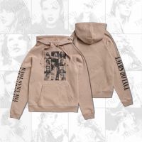 2023 NEWTaylor Swift Eras Tour Merch สีกากี Hoodie ผู้ชายและผู้หญิง Plus ขนาด Pullover Vintage แฟชั่นหลวมคู่เสื้อกันหนาว Harajuku Casual Streetwear Top