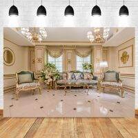 Sala De Casamento Interior Lustre Escadas Janela Sofá Bebęretrato Pano Fundo Vinil Fotografia สตูดิโอถ่ายภาพ