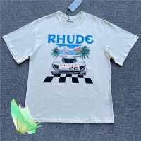 Rhude X Mclaren American T Shirt High Street Print Men And Short-Sleeved T Shirt