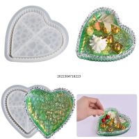 [COD] Epoxy Resin Abrasives Heart-shaped Dewdrop Tray Plate Pattern Storage Silicone Mold