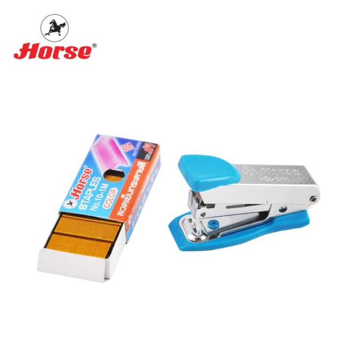 horse-ตราม้า-เครื่องเย็บกระดาษ-mini-ตราม้า-hd-10m-ลวดเย็บสี-1-กล่อง-จำนวน-1-ชุด