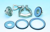 ปะเก็นยางเสริมเทฟล่อน แคล้มเฟอรูล NICHIAS Sanitary gasket for ferrules (TOMBO)