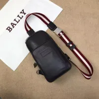 Bally กระเป๋าคาดอกแบร์รี่กระเป๋าหนังแท้ผู้ชายความจุขนาดใหญ่กระเป๋าสะพายข้างอเนกประสงค์กระเป๋าใบเล็กลำลองสีดำ