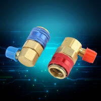 Quick Couplers คู่ของ R134a เครื่องปรับอากาศรถยนต์ ข้อต่อฟลูออไรด์ Quick Couplers ตัวเชื่อมต่อสำหรับสารทำความเย็น R134a