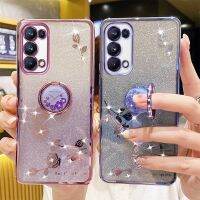 Opporeno5ใสพลอยเทียมกุหลาบเคสโทรศัพท์มือถือรุ่นผู้หญิงเหมาะสำหรับ Reno5k เลนส์ไล่ระดับสีสุดหรูระดับสีแบบรวมทุกอย่างตาข่ายเคสลายกากเพชรไฮเอนด์ระเบิดสีแดงโมเดลเทพธิดาซอฟท์ไทด์ Reno5pro