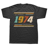 Novelty Awesome Classic 1974 Original T Shirts Cotton Streetwear Short Sleeve Birthday Gifts Summer Style T shirt Mens Clothing XS-6XL