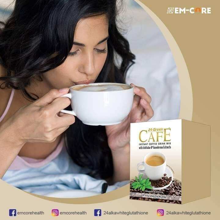 EMCORE 24Green CAFE! Instant coffee drink mix with ASHITABA and