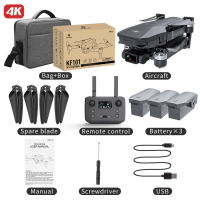 [COD]KF101 Max 3KMKF101VISUO K3 3แกน Gimbal 4K Professional HD กล้อง EIS กล้อง Anti-Shake 5G Wifi FPV Dron Brushless GPS RC พับ