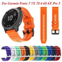 ❁ 20mm 22mm 26mm silikonowy zegarek paski do Garmin Fenix 6 6S Pro 7 7 7S 7X opaska Fenix 5 5X 5S Plus bransoleta ze smartwatchem