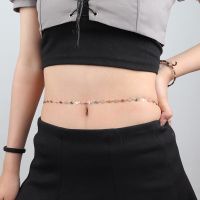 [COD] European and cross-border mixed splicing peach heart body chain simple hollow out dripping oil single layer waist CHAIN