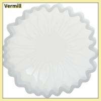 VERMILL ซิลิโคนทำจากซิลิโคน แม่พิมพ์ลายดอกทานตะวัน สีขาวขาว 4นิ้วค่ะ ลูกปัดอโรมา งานฝีมืองานประดิษฐ์ แม่พิมพ์สบู่ สำหรับทำ freshie รถยนต์