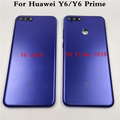 ฝาครอบฝาปิดครอบแบตเตอรี่ฝาหลังด้านหลังสำหรับ Huawei Y6 2018/Y6นายก2018 5.7"