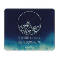 Sarah J.Maas ACOMAF Gamer Mouse Pad Non-Slip Rubber Base ACOTAR To The Stars Who Listen Mousepad Office Decor Computer Desk Mat