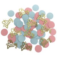 Baby Shower Party Decoration Oh Baby Paper Confetti Boy Girl Happy Birthday Wedding Gender Reveal Party Table Scatter Supplies Banners Streamers Confe