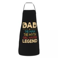 The Man The Myth The Grill Master Aprons for Women Men Father Day Gift Adult Kitchen Chef Bib Tablier Cuisine Cooking Baking Aprons