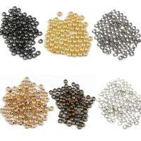 100-500pcs/lot jewelry findings and components Ball Plunger metal Accessory Smooth Ball Crimps Beads Beads