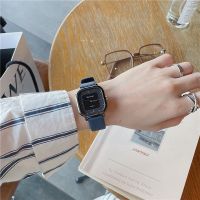 【Hot Sale】 Womens watch high-end sense fashion middle and high school students ins high-value niche square quartz mens