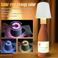 Led Wine Bottle Lamp Rechargeable And Portable Wine Bottle Base Creative Desk Lamp With Dimming Function For Bars Restaurants