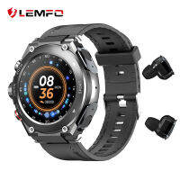 【CW】 LEMFO T92สมาร์ทวอท์ชผู้ชาย TWS Bluetooth 5.0หูฟังเพลงอุณหภูมิ DIY นาฬิกาสปอร์ต Smartwatch กันน้ำ