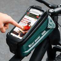 2.5L กระเป๋าจักรยาน Panniers TPU Top Tube Bag Stable Waterproof Flip Lid Design Front Frame Bag Bicycle Accessories