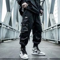 COD ▥✇✜ CUZ81VG V SHOP National Trendy Functional Style Paratrooper Pants Large Size Men Spring Summer Loose Street Wear ins Hip-Hop Banded Multi-Pocket Overalls