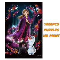 Olaf Picture 1000PCS Puzzles Paper Jigsaw Puzzle Game Cartoon Film For Girls Like Friend Gift Ease Time Room