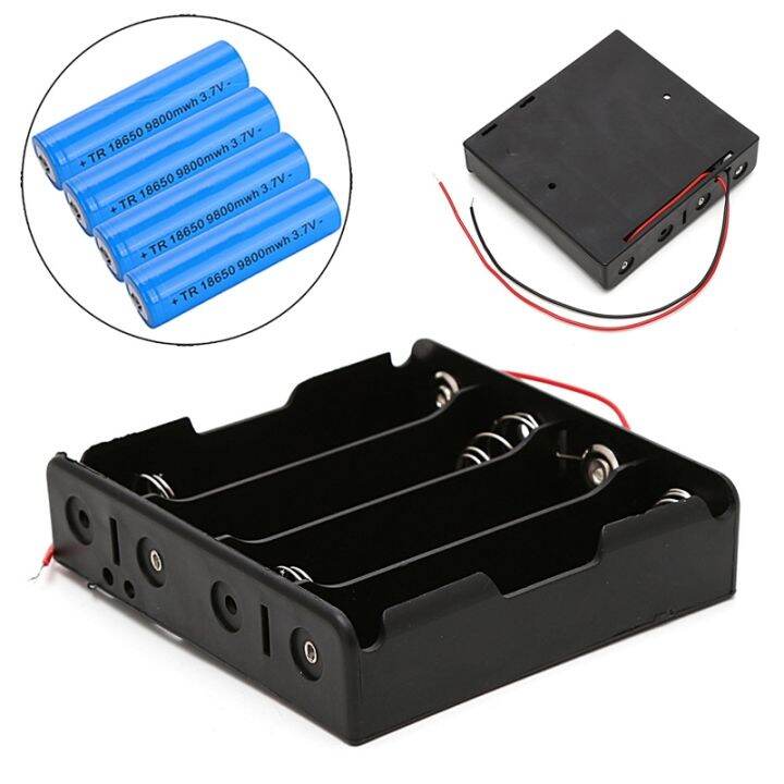 5-pcs-3x18650-rechargeable-battery-3-7v-clip-holder-box-case-with-wire-lead