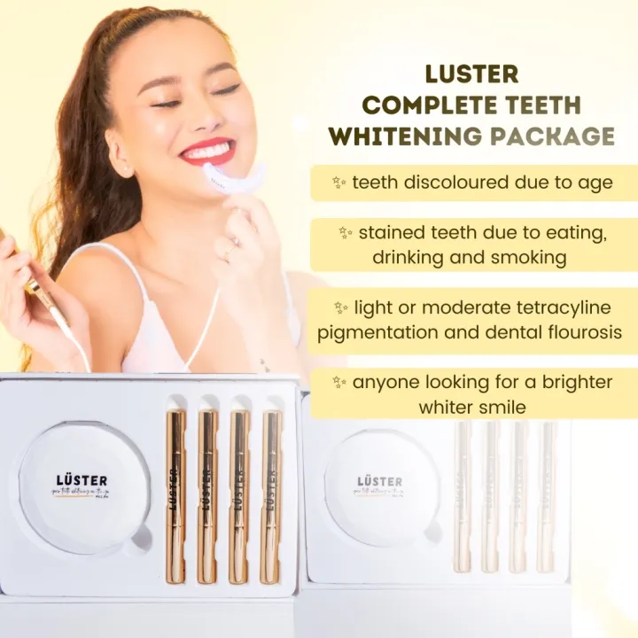 Luster Complete Teeth Whitening Kit (FDA APPROVED) Lazada PH