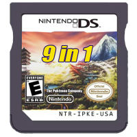 ตลับเกม9 In 1 DS ชุดโปเกมอน Heartgold Soulsilver สำหรับ3DS/3DSLL/2DS /Ndsl การ์ดเครื่องเล่นวิดีโอเกม Us/eu