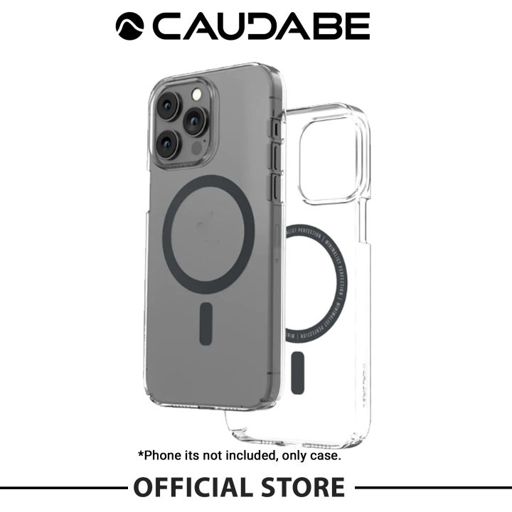 Lucid Clear | Ultra Slim, Crystal Clear iPhone 14 Pro Case Crystal/White from Caudabe