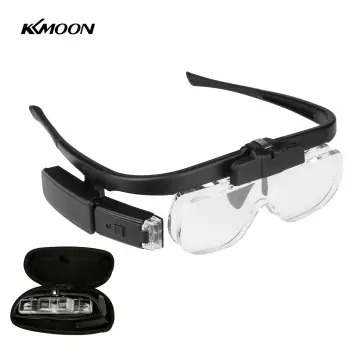  Head Magnifier Glasses, Head Mount Magnifying Glasses with Light  for Reading Professional Headband Magnifier Hands Free for Jewelers,  Crafts, Watch, Circuit Repair, Hobby, 1.0X,1.5X,2.0X,2.5X,3.5X : Arts,  Crafts & Sewing