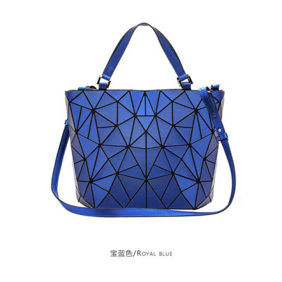 ladies Luminous bao bag geometric bags for women  Quilted Shoulder Bags Laser Plain Folding female Handbags bolsa feminina