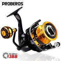 PROBEROS 4.7:1/5.0:1/5.2:1 Gear Ratio Fishing Reel 1000-7000 Series CNC Machine Coil Spinning Reel น้ำเค็มล้อโลหะจับ HF