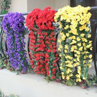 hot【cw】 Artificial Decoration Simulated Vine Fake Tificial Wall Wisteria Basket Hanging Garland