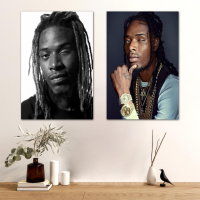 Fetty Wap โปสเตอร์คุณภาพสูง Wall Art โปสเตอร์ผ้าใบตกแต่งส่วนบุคคลของขวัญ Modern Family ห้องนอนภาพวาด