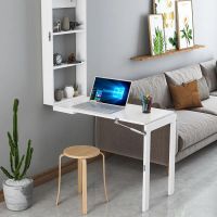 Small Computer Desk Wall Foldable Table Small Household Hanging Wall Dining Table Simple Dining Table， Living Room Table Edge Corner Guards