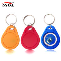 10pcs 13.56MHz IC M1 S50 Keyfobs Tags RFID Key Finder Card Token Access Control Attendance Management Keychain ABS Waterproof