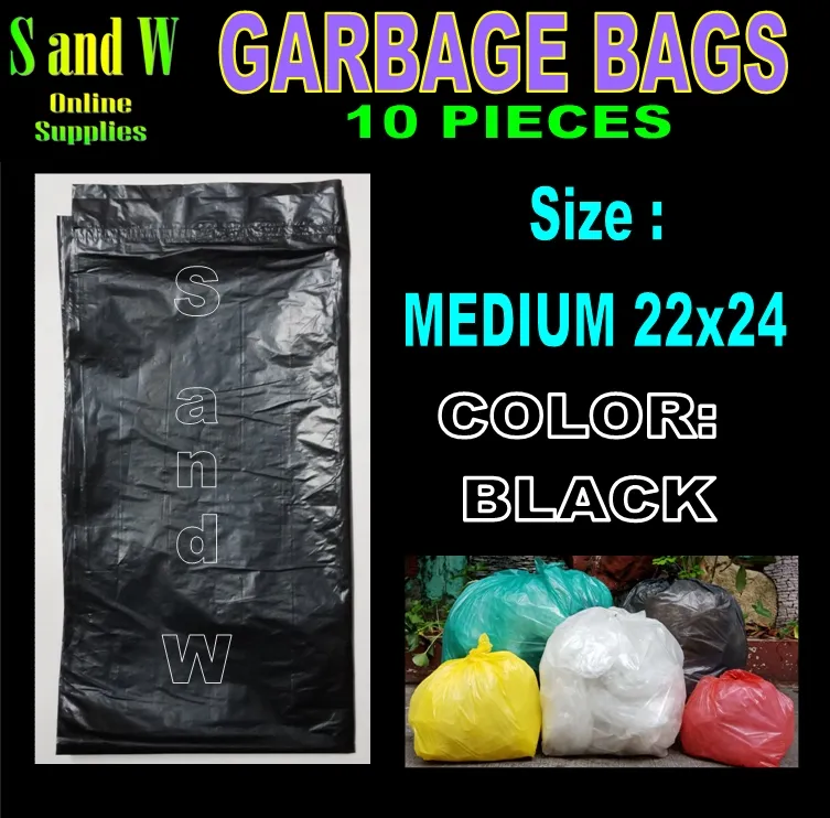 Usa-Made Colorful Trash Bags in Variety of Sizes and Colors (10