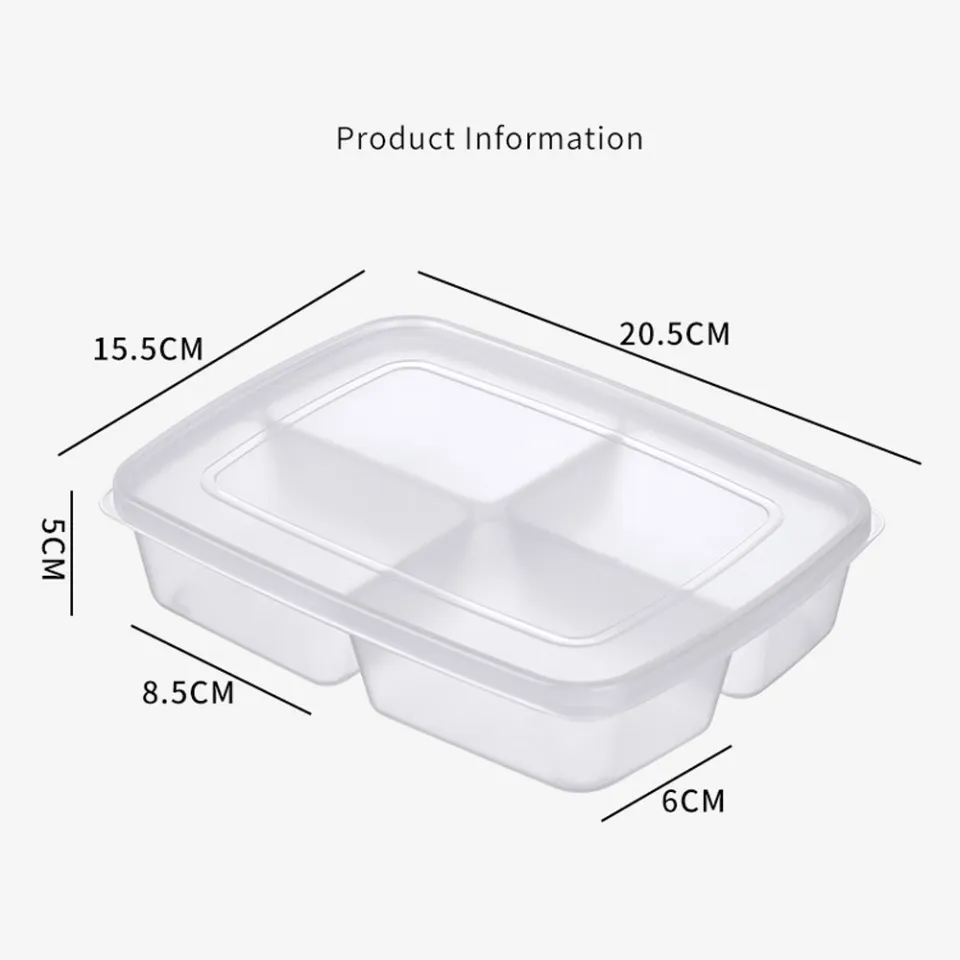 Refrigerator Storage Box with Four Compartment, Food Sub-Packed, Onion,  Ginger, Vegetables, Side Dishes, Frozen Meat Crisper