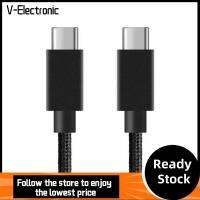 V-ELECTRONIC 1M มืออาชีพ อะแดปเตอร์ สายข้อมูล ขั้วต่อ การชาร์จอย่างรวดเร็ว 3A PD 60W สาย USB C ประเภท-C ชาย - ชาย