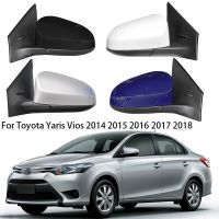 ชุดประกอบกระจกมองหลังด้านข้างรถยนต์รถยนต์ Toyota Yaris L Vios 2014-2020กระจกมองหลังอัตโนมัติอุปกรณ์ปรับไฟฟ้า