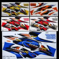 สติ๊กเกอร์ WAVE 125 R ปี 2004 รุ่น 6 เคลือบเงาแท้ สีสวย ตรงปก สติ๊กเกอร์ติดรถมอเตอร์ไซค์ เวฟ125R 2004/6 ชุดใหญ่ติดทั้งคัน wave125r,w125r,w125,wave125